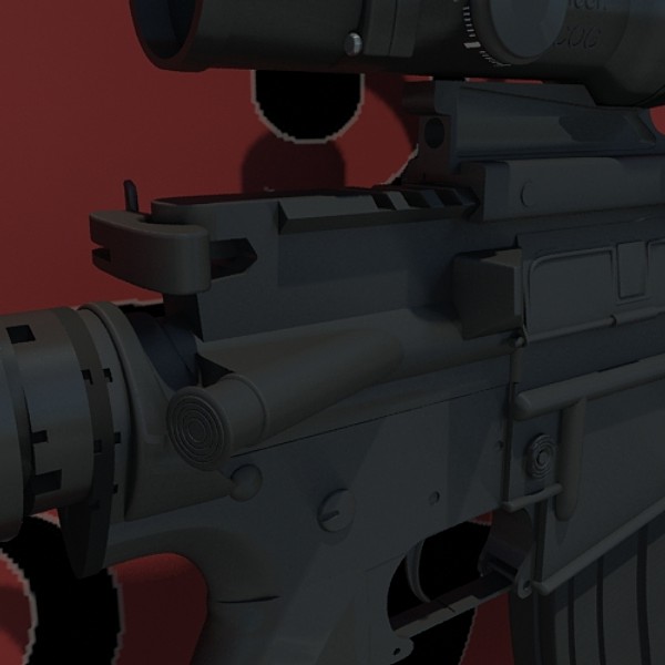 3d m4a1 acog grenade - M4A1 by SuIXo